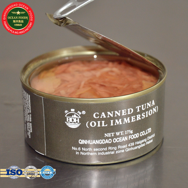 Canned tuna canned seafood oil immersion