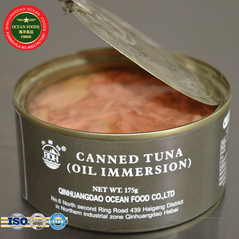 Canned tuna canned seafood oil immersion