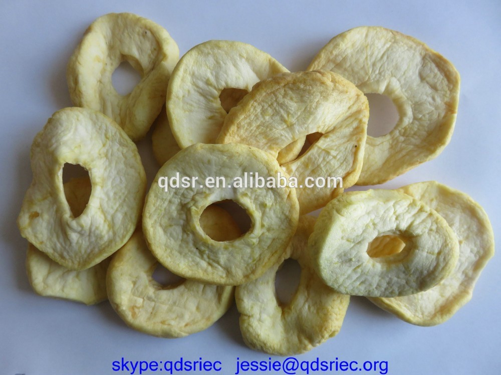 Chinese new crop  with sulfured and unsulfured preserved fruit healthy snacks dried apple ring