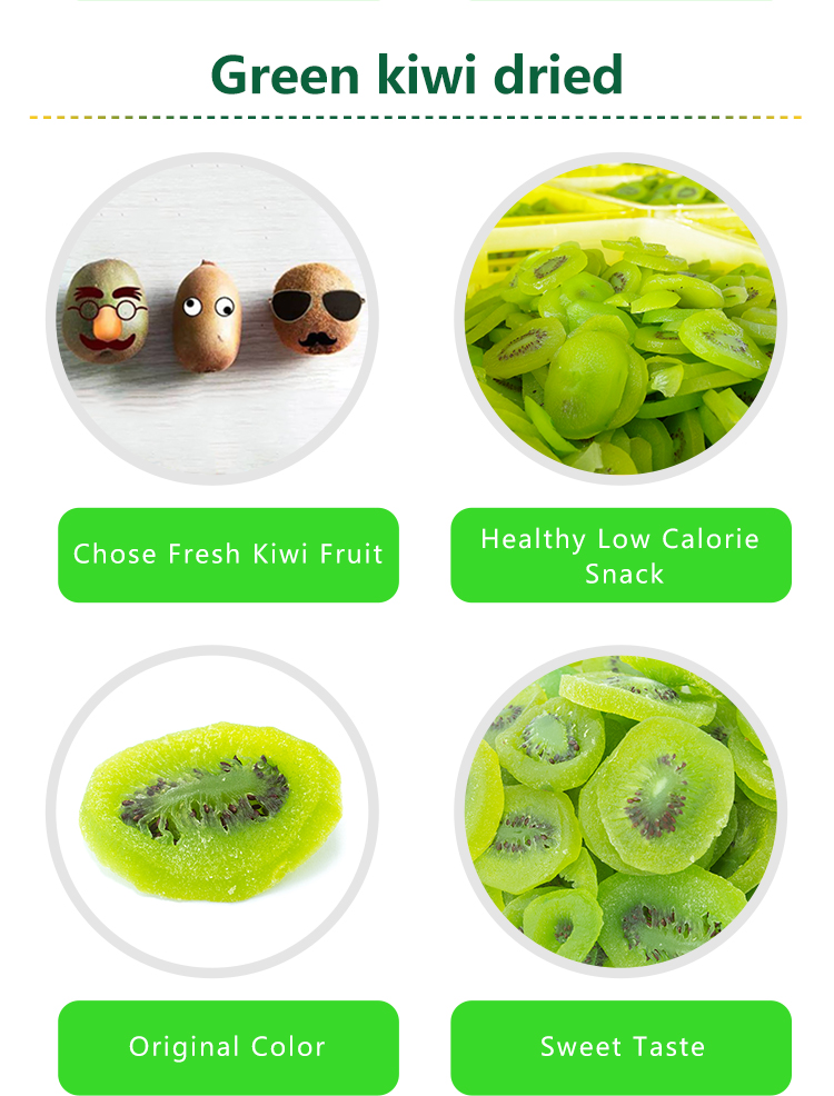 Wholesale Dry fruits snack dried kiwi fruit slices pieces cheap price for sale