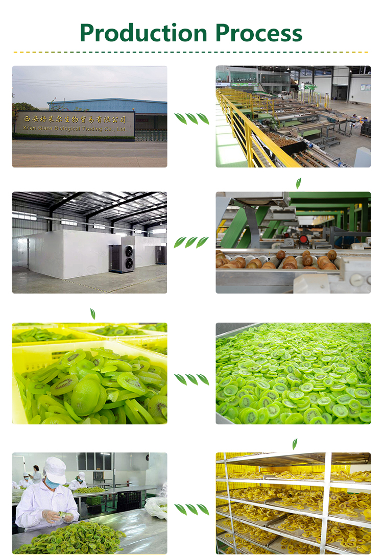 Wholesale Dry fruits snack dried kiwi fruit slices pieces cheap price for sale