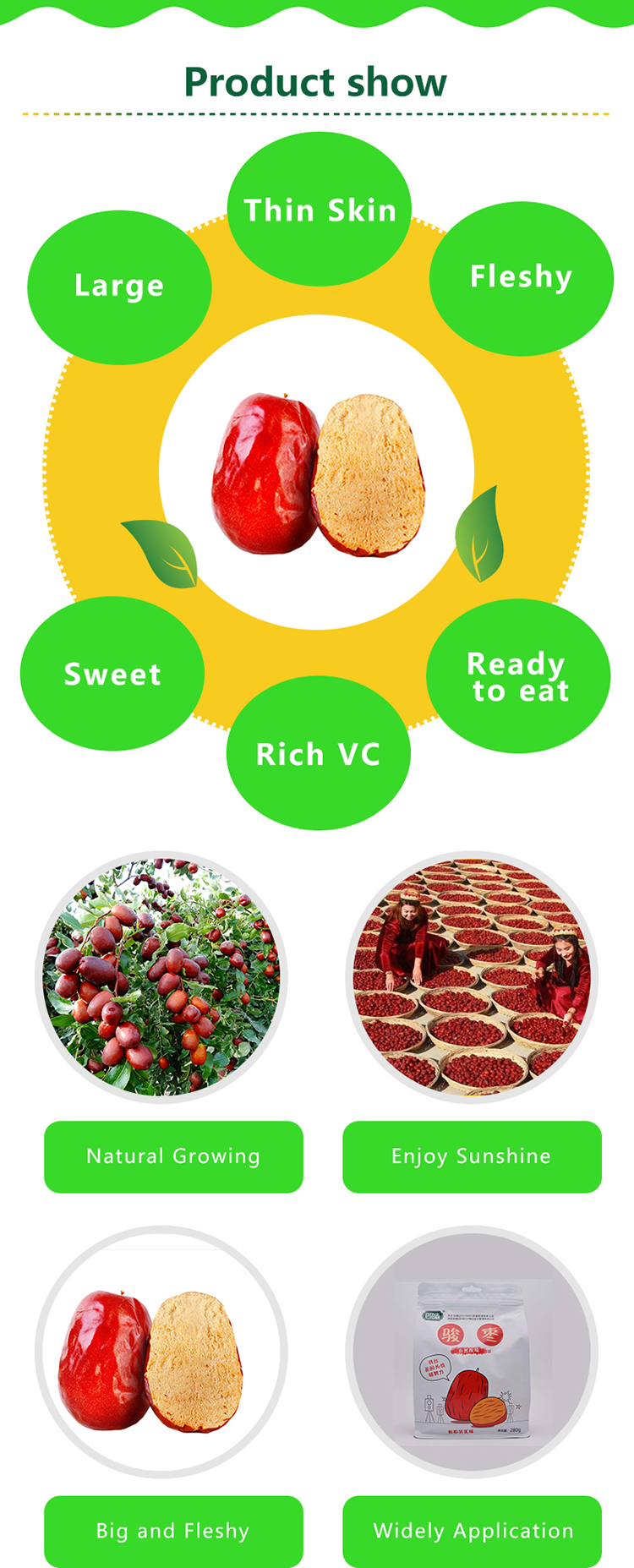 Wholesale Chinese Sweet Red Dates Xinjiang Red Dates