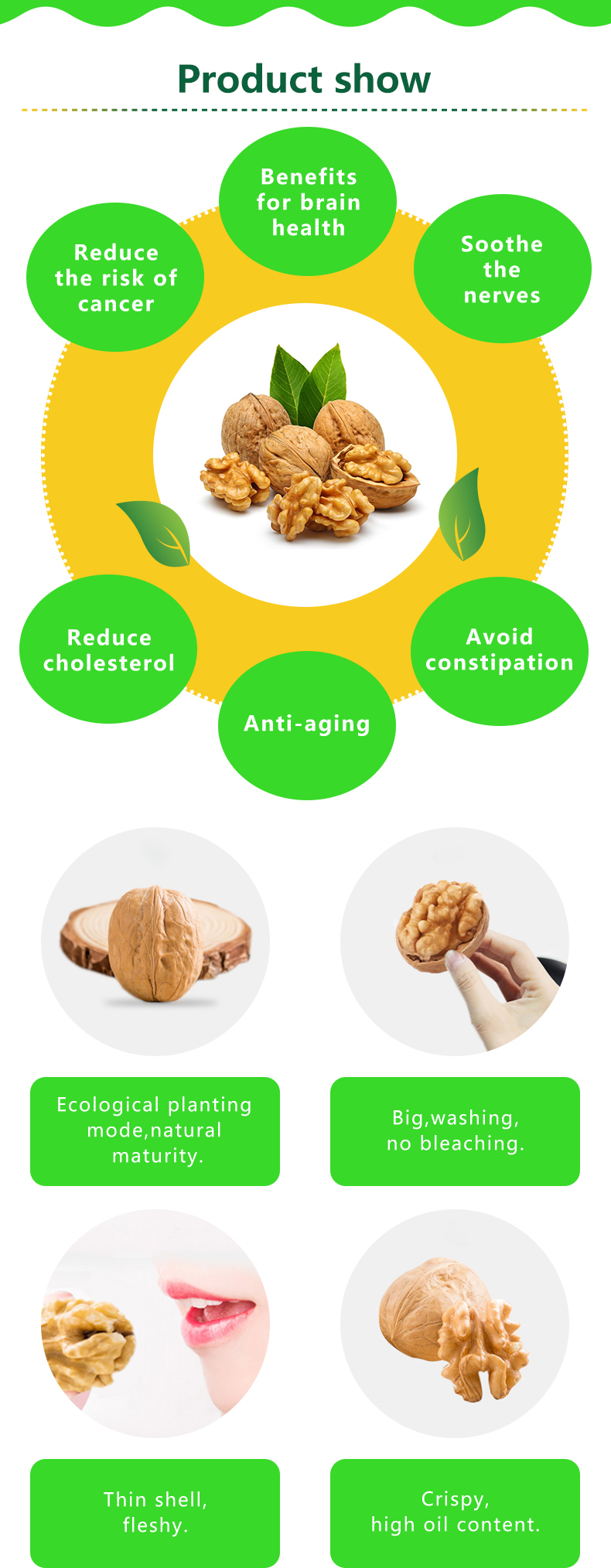 2019 Hot Selling washed xinjiang Walnut inshell Dry Fruit Snack
