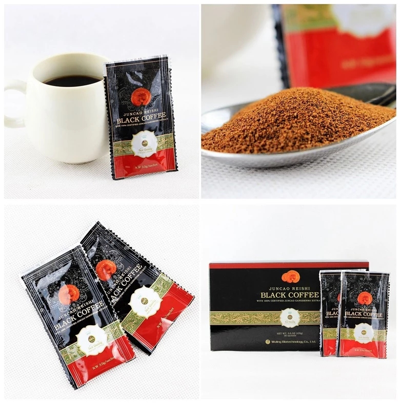 Organic ganoderma black coffee mushroom extract ganoderma lucidum pure