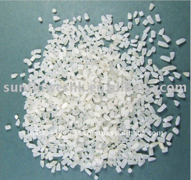 Thai White rice 100% Broken top quality , new crop