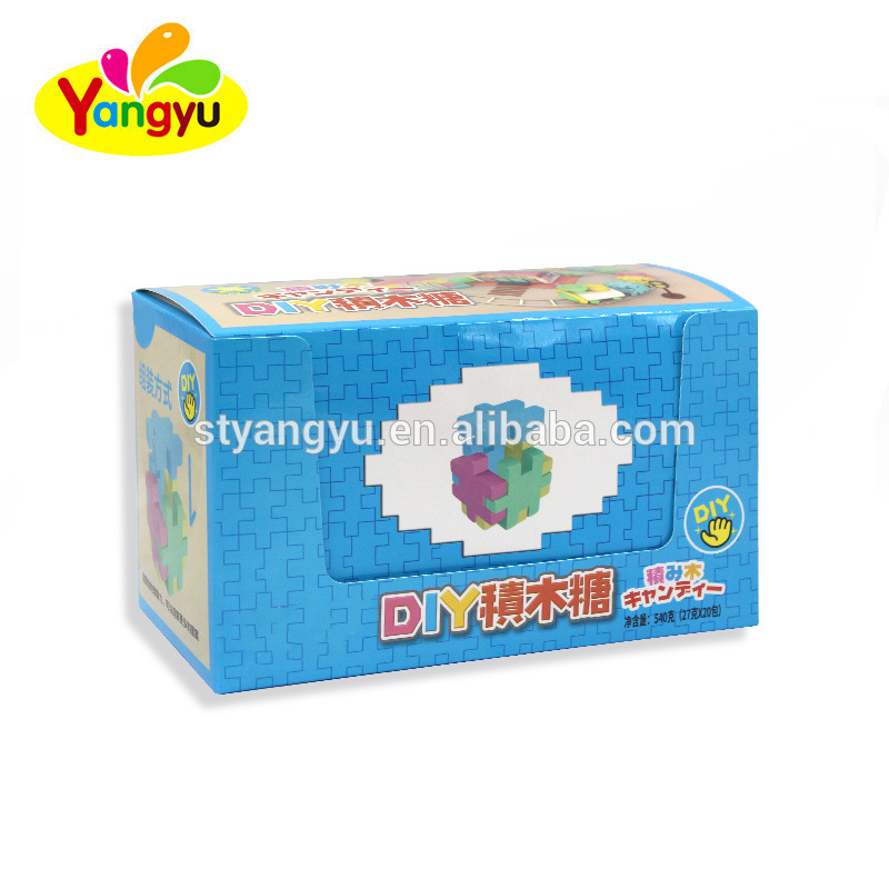 3D DIY Building Block Hard Boiled Sugar Sweets and Candy