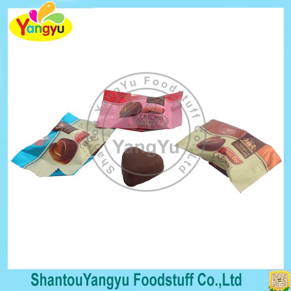 Heart shaped name brand good taste china famous chocolate