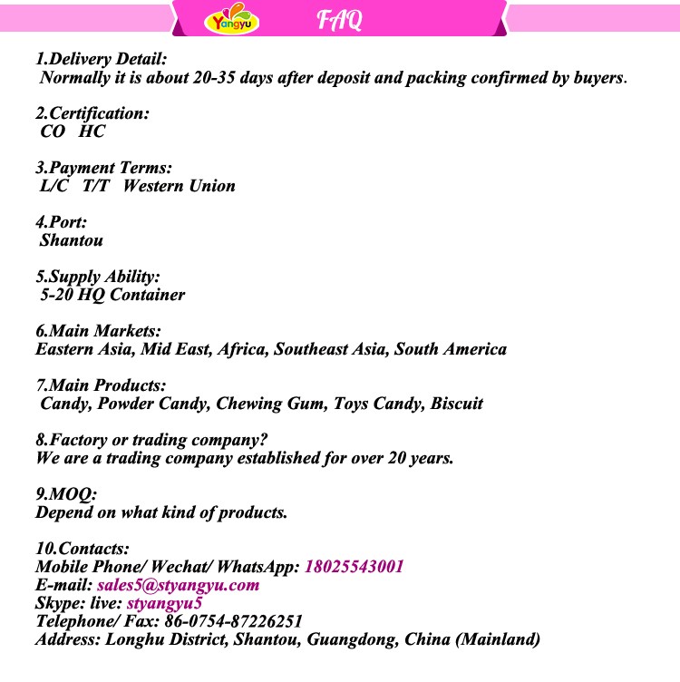 High Quality Colorful Popping Candy Bulk