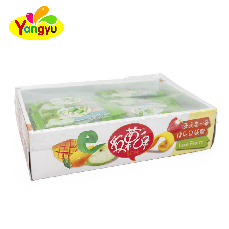 Colorful Short Sugar Coated Sour Belt Chews Candy