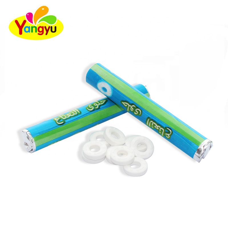 Roll doughnut shape Hot Mint tablet hard candy,China price