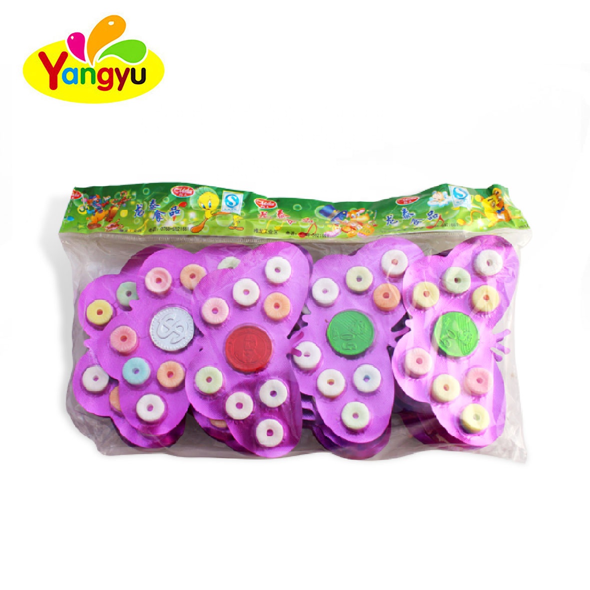 Butterfly Shape Packing Coin Candy Whistle Pressed Candy,China price  supplier - 21food