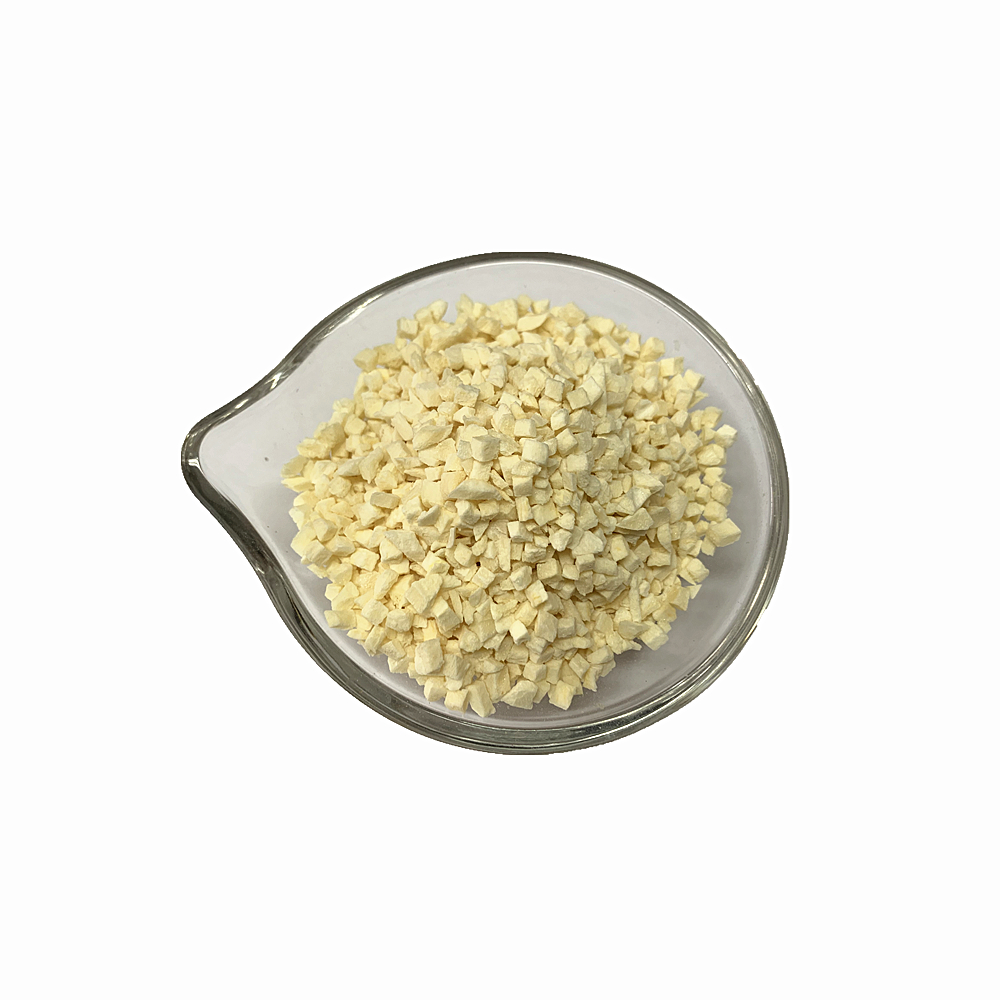 New Crop Dehydrated Vegetable 3X3X3mm Freeze Dried Garlic  Granules As A Food Additive