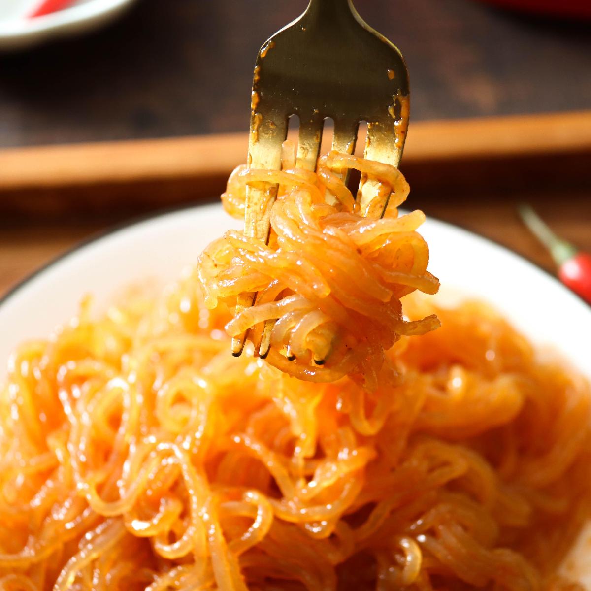 Low calories tomato falvor  instant konjac root noodle For Keep Fit