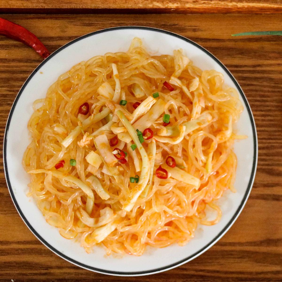 Low calories bamboo falvor  instant  konjac  noodles for Slimming food