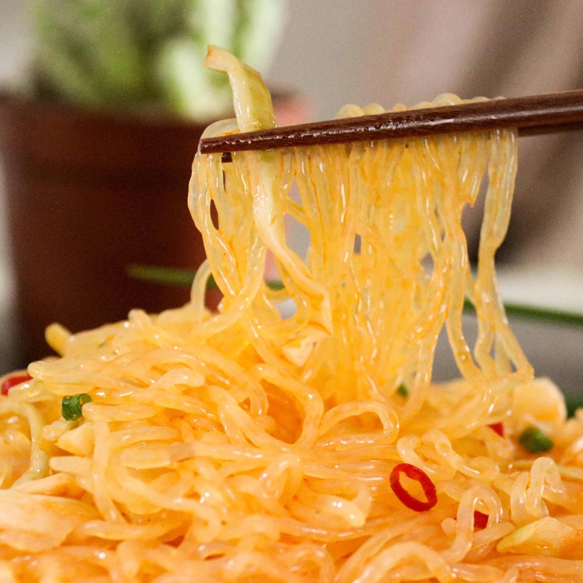 Low calories bamboo falvor  instant  konjac  noodles for Slimming food