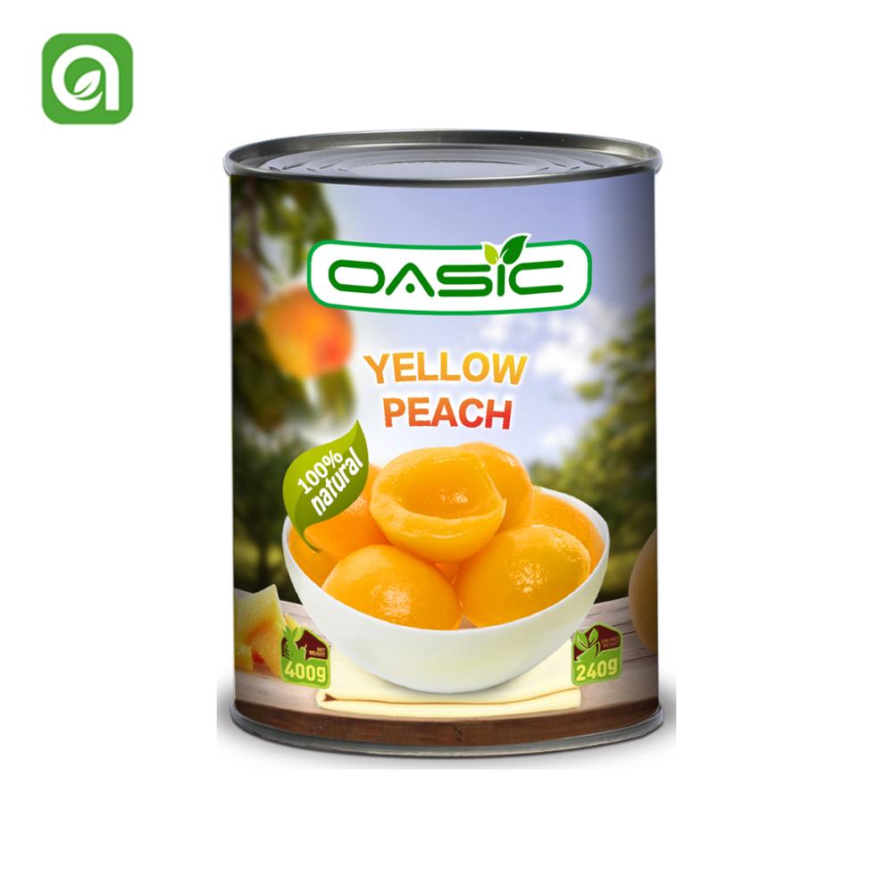 425g Hot Selling Canned Yellow Peach Halves In Light Syrupchina Price Supplier 21food