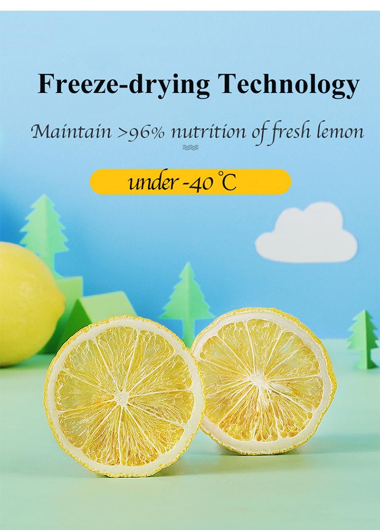 Wholesale Crispy Natural Dehydrated Freeze Yellow Dried Lemon Slices For Free Sample