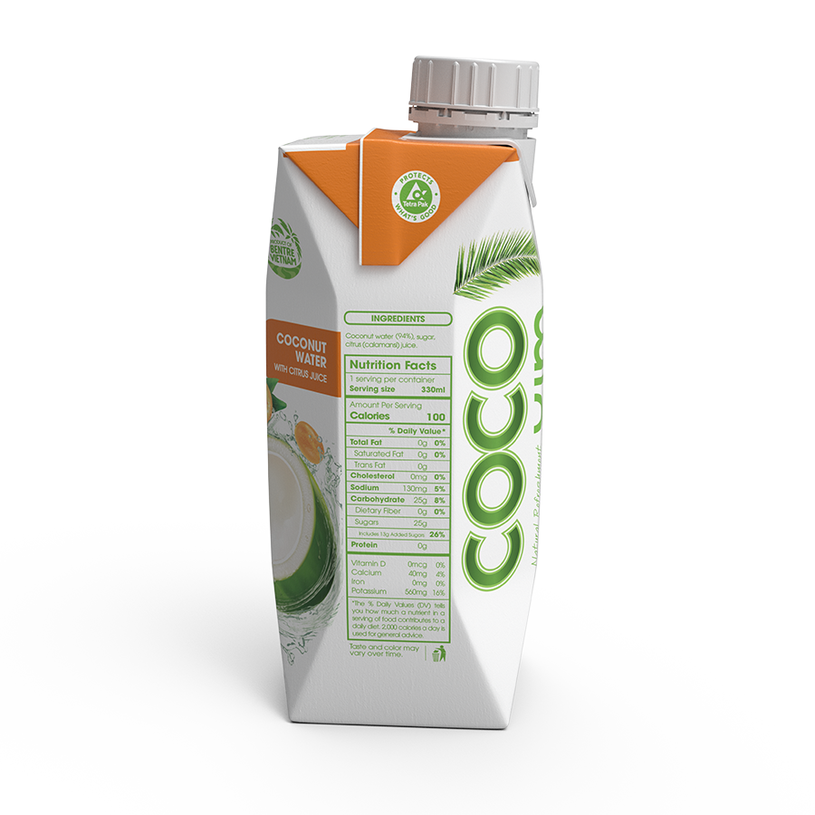 COCONUT WATER WITH FRUIT JUICE _ TETRA PRISMA ASEPTIC 330ML & 1000ML ...