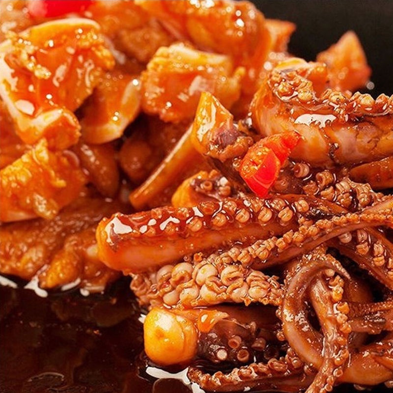 crispy snack bbq squid snack delicious sweet spicy flavor for export