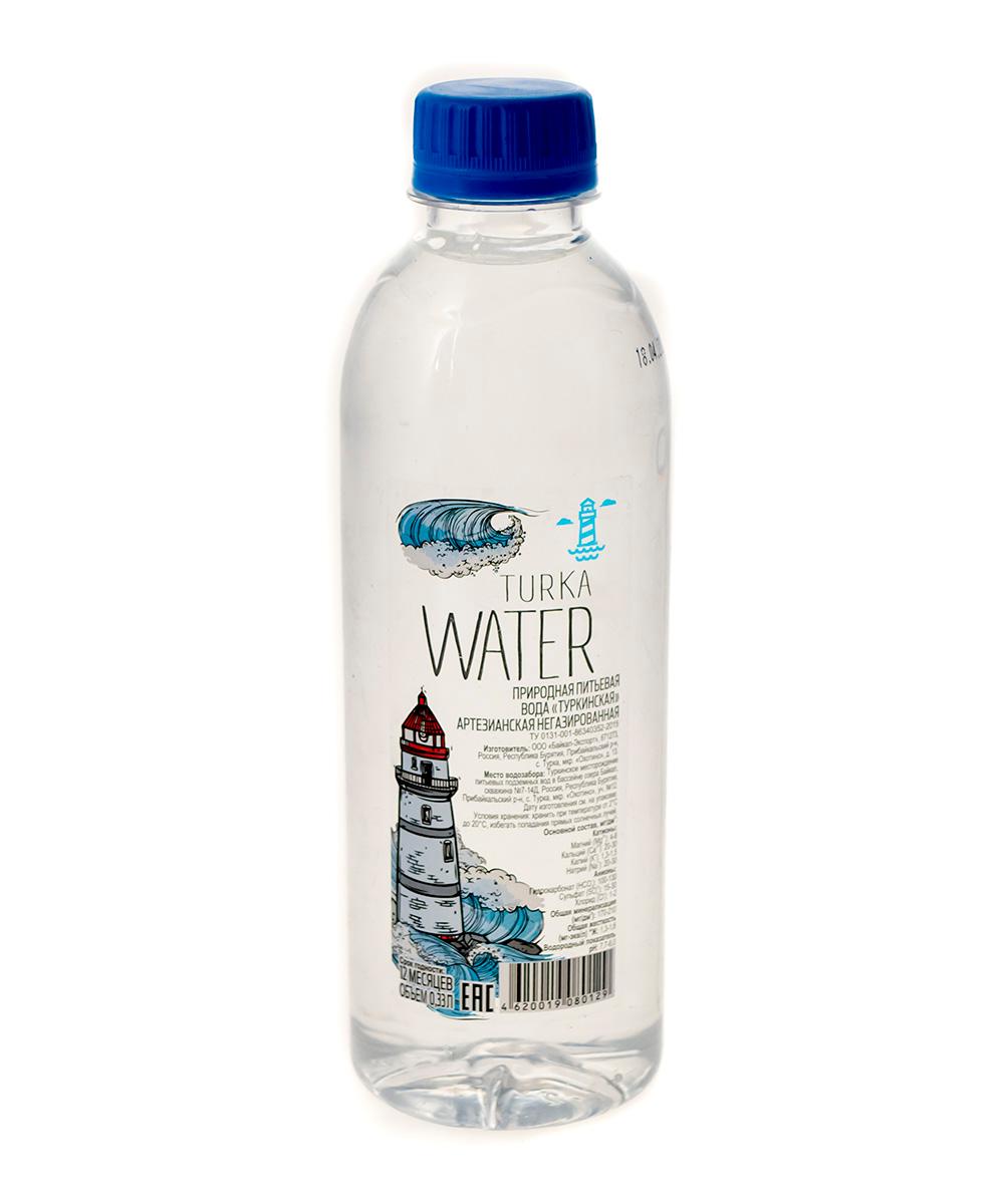 Packaged natural drinking water Turka Water 0.33 L,Russian Federation ...