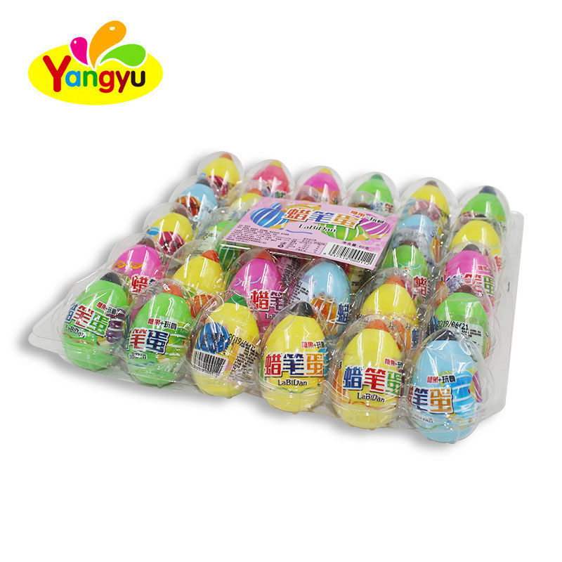 surprise egg toy candy crayon egg whistle toy with press candy,China ...