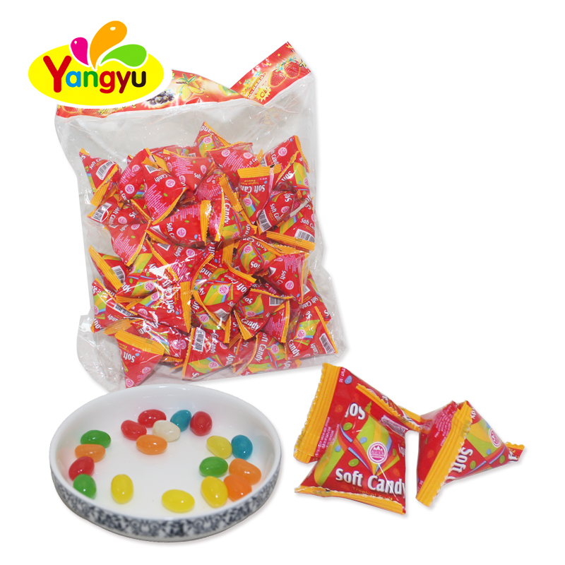 Halal Triangle Package Multicolor Sweet Chewy Jelly Beans,China price ...