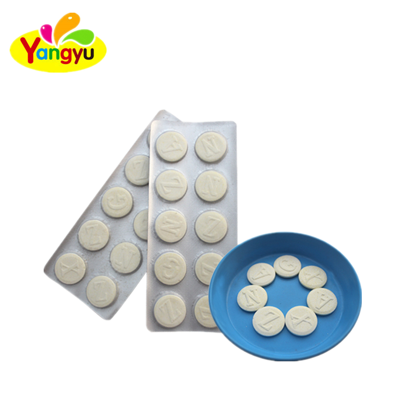 Mini dried round milk tablet candy pressed candy