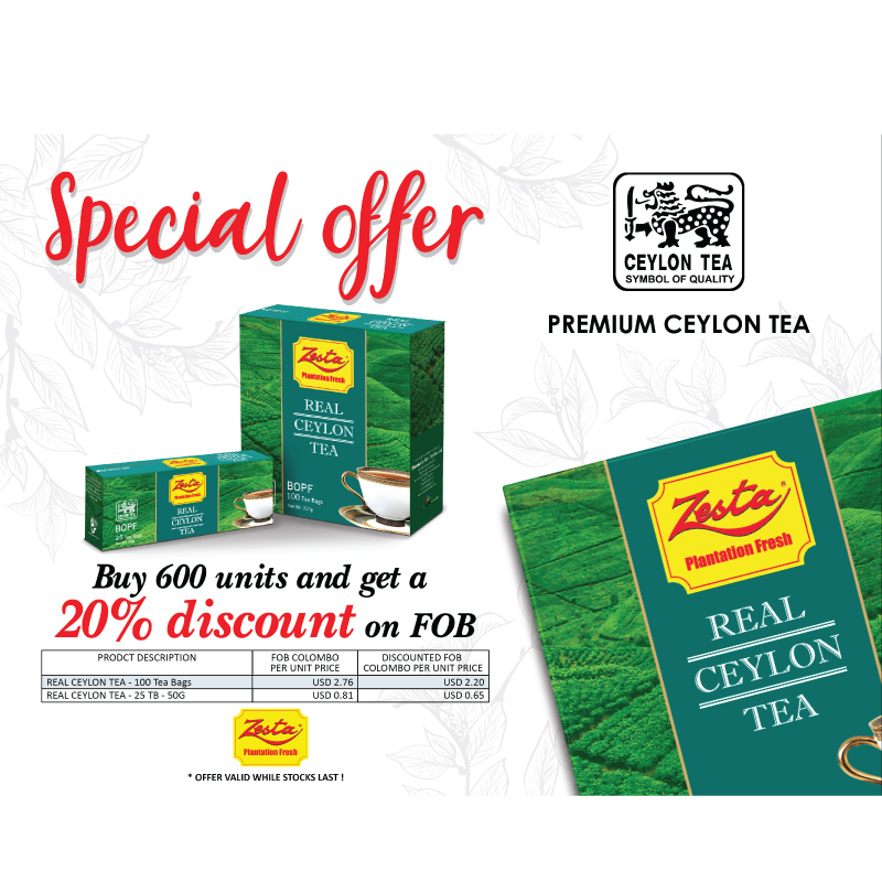 Zesta Real Black Tea Bag _ Premium Ceylon Tea from Sri Lanka,Sri Lanka