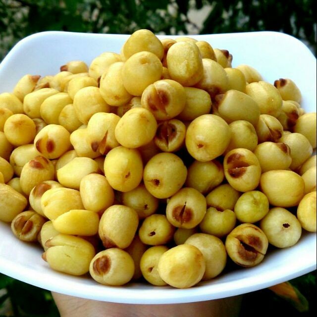 Edible dried lotus seeds/ Fried lotus seed snacks low fat and sugar ...