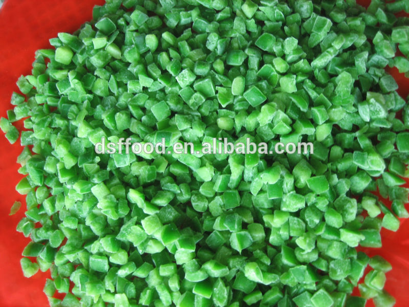 supply BRC certified IQF frozen mix pepper/ frozen red green yellow pepper dice / frozen green pepper strip good quality