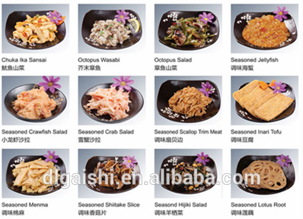 2014 Recipes Types Of Seafoods Name Sushi Restaurant Suppliers Frozen Seaweed Salad