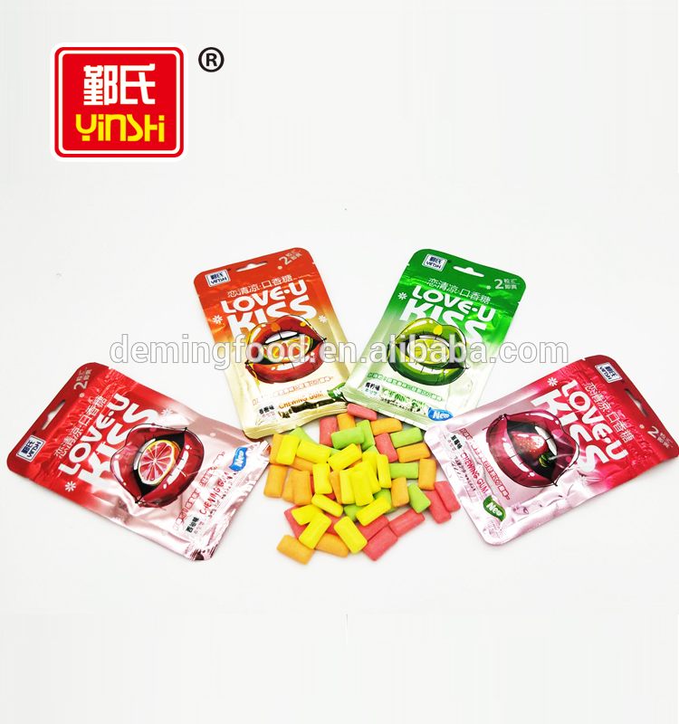 Halal Colorful Fruity Flavors Soft Jelly Bean Candy in Zipper Bag