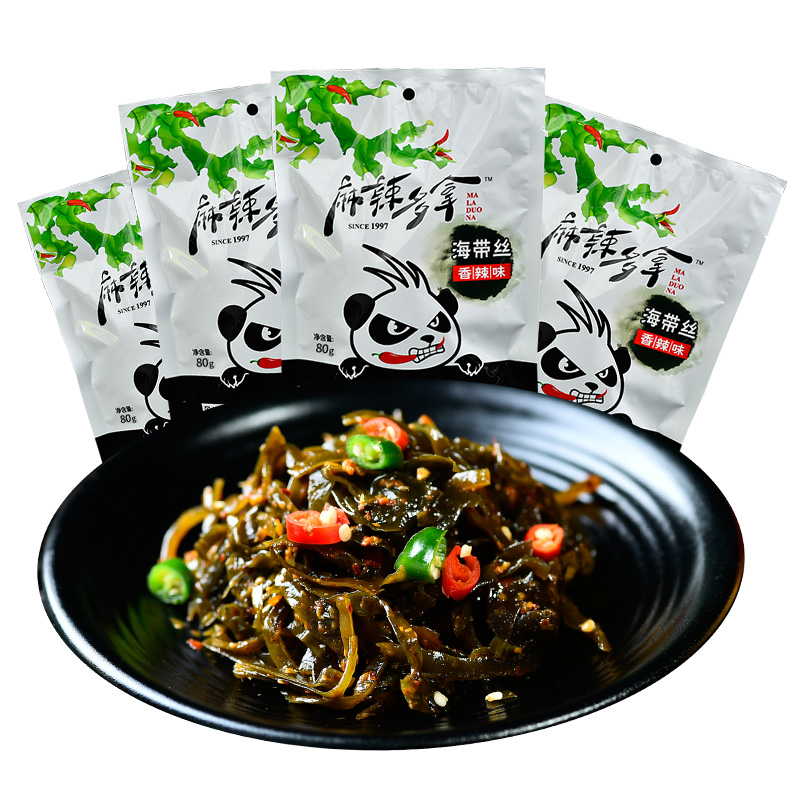 Delicious Low Fat Spicy Flavored Snacks Kimchi Seaweed Snacks In Bag