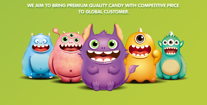 Free sample doughnut halal packaging jelly bean assorted colors fruity flavours roll jelly bean soft candy