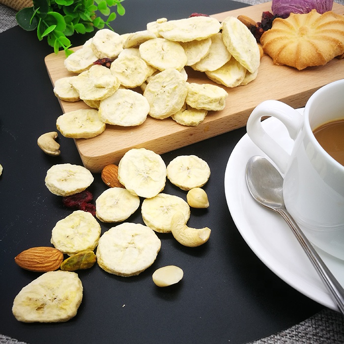 Banana lyophilized slice snack freeze dried banana piece