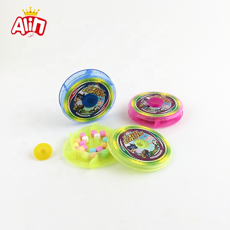 New tricolor finger gyroscope toy colorful fruit-flavored hard candy ...