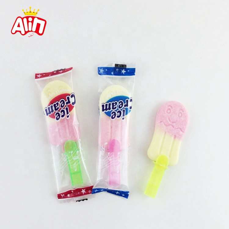 Delicious ice cream whistle candy toy two-color fruit-flavored hard ...