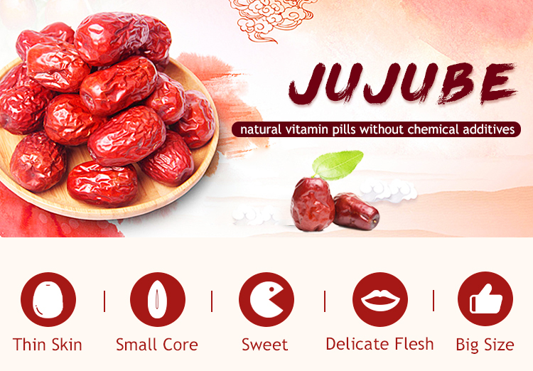 High price value Xinjiang grey Dried Fruits Red Apple jujube