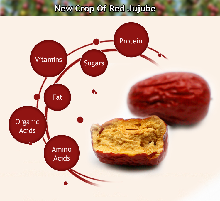 High price value Xinjiang grey Dried Fruits Red Apple jujube