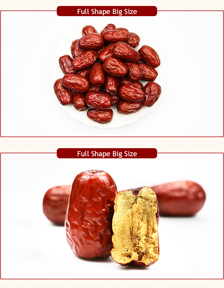 High price value Xinjiang grey Dried Fruits Red Apple jujube