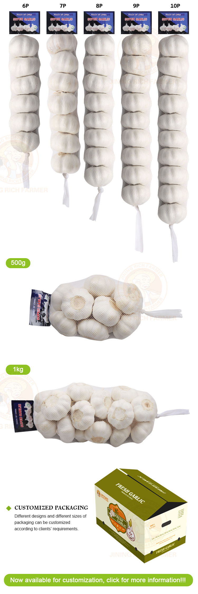 High quality wholesale organic fresh garlic price