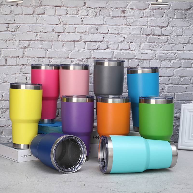 Insulated Stainless Steel Water Cup Twin Walls Drinking Cup 30oz Thermal Cup  - China Stainless Steel Tumbler and Vacuum Thermos price