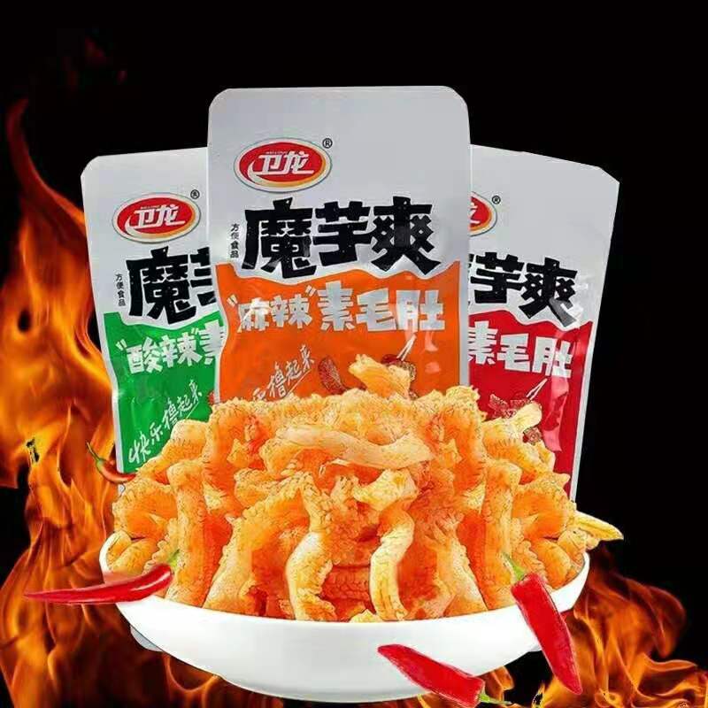 Wholesale Famous Chinese snacks Spicy Strip Gluten Snack Spicy Gluten