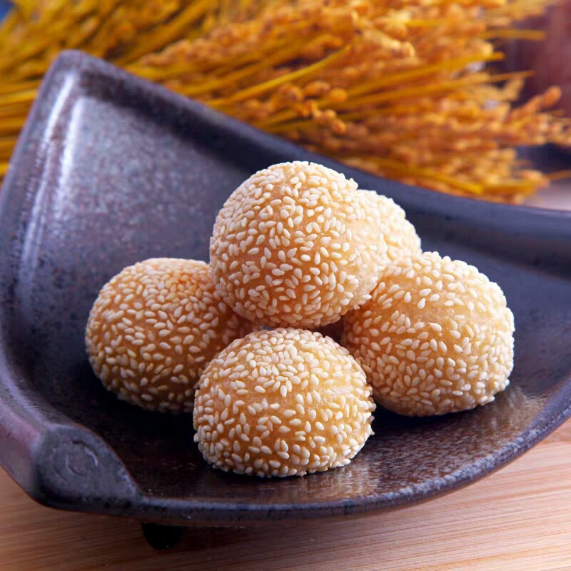 Wholesale Frozen Fried Sesame Balls chinese traditional snacks Dimsum Glutinous Rice Sesame Seed Ball