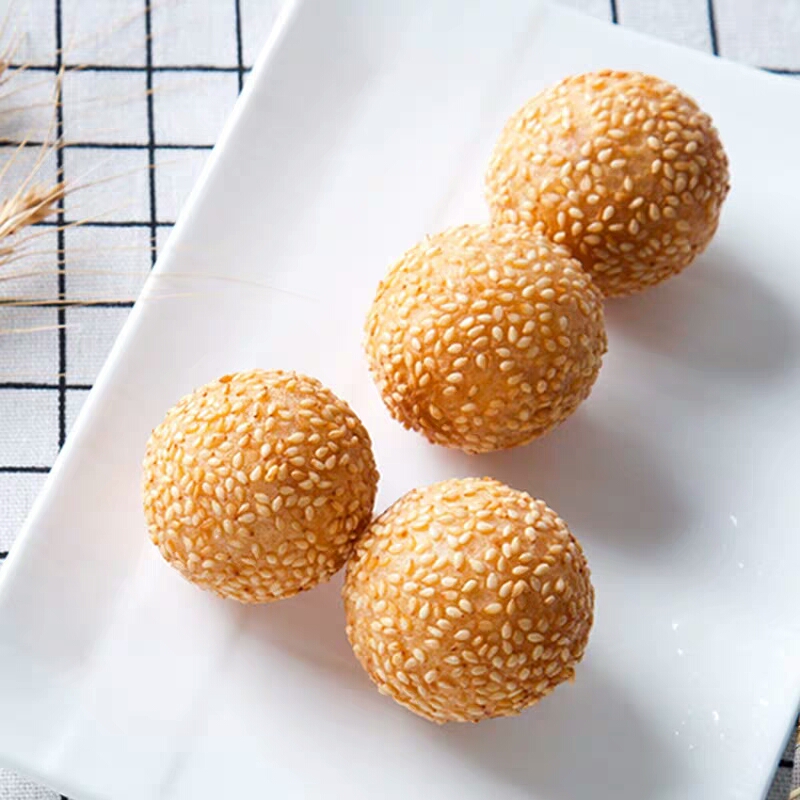 Wholesale Frozen Fried Sesame Balls chinese traditional snacks Dimsum Glutinous Rice Sesame Seed Ball