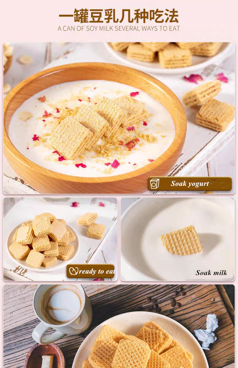 Wholesale wafers chinese sancks crispy biscuits wafer biscuits cookies
