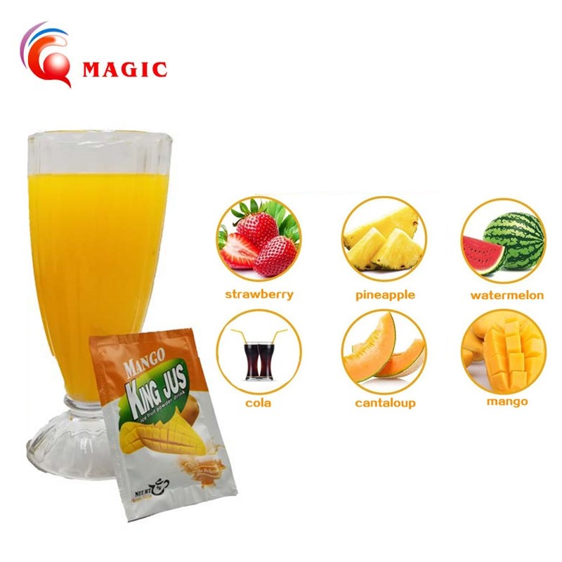 45g for 1.5L per sachets Orange Mango concentrate  Flavor Fruit Juice Drink Powder instant juice powder
