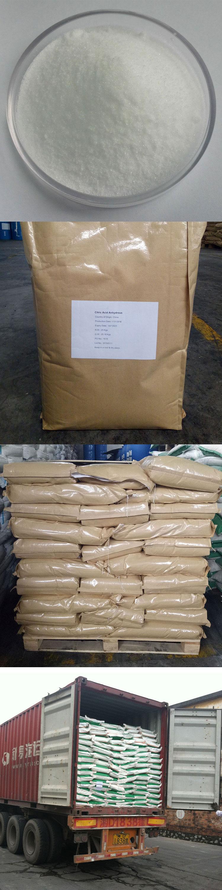 Hot sales exceptional industrial grade citric acid anhydrous