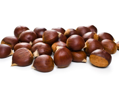 peeled Frozen chestnut