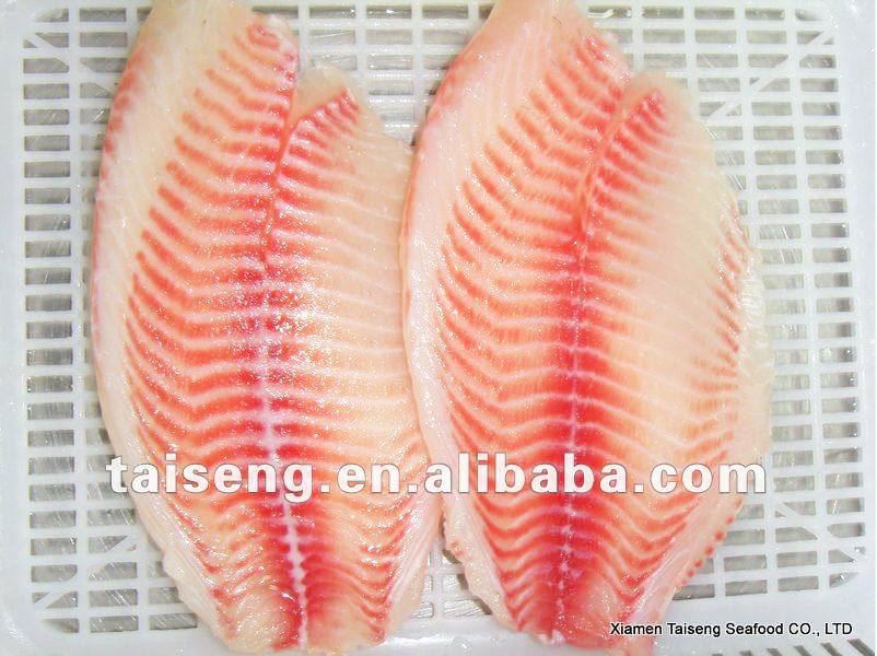 Organic Haccp Product Black Tilapia Frozen Fillet Fish Meat 4ozchina